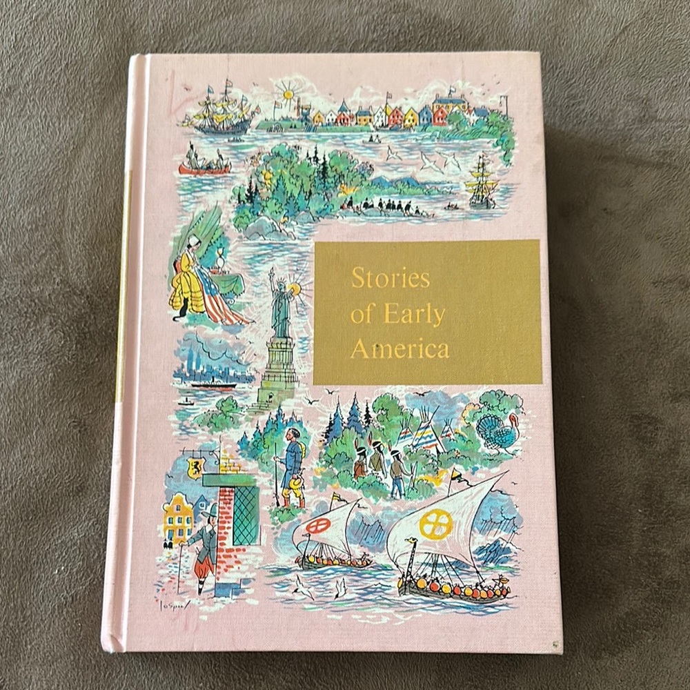 *Vintage* Through Golden Windows Stories of Early America Hardback Book